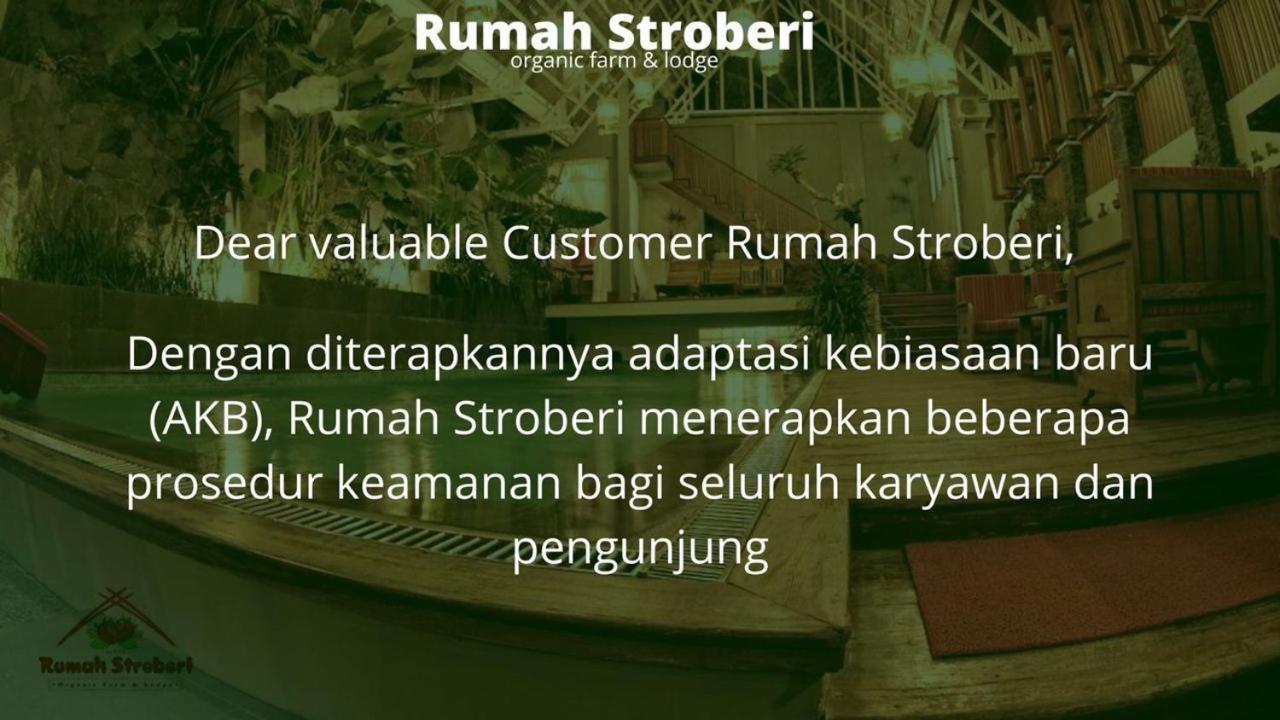 Rumah Stroberi Organic Farm & Family Lodge Лембанг Екстериор снимка